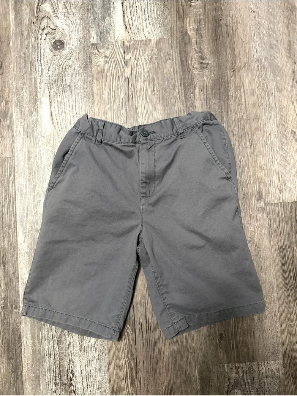 The Children's Place Gray Flat-Front Kids Shorts